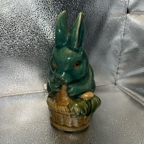 The Unbranded Brand | Accents | Vintage Green Crazed Ceramic Rabbit ...